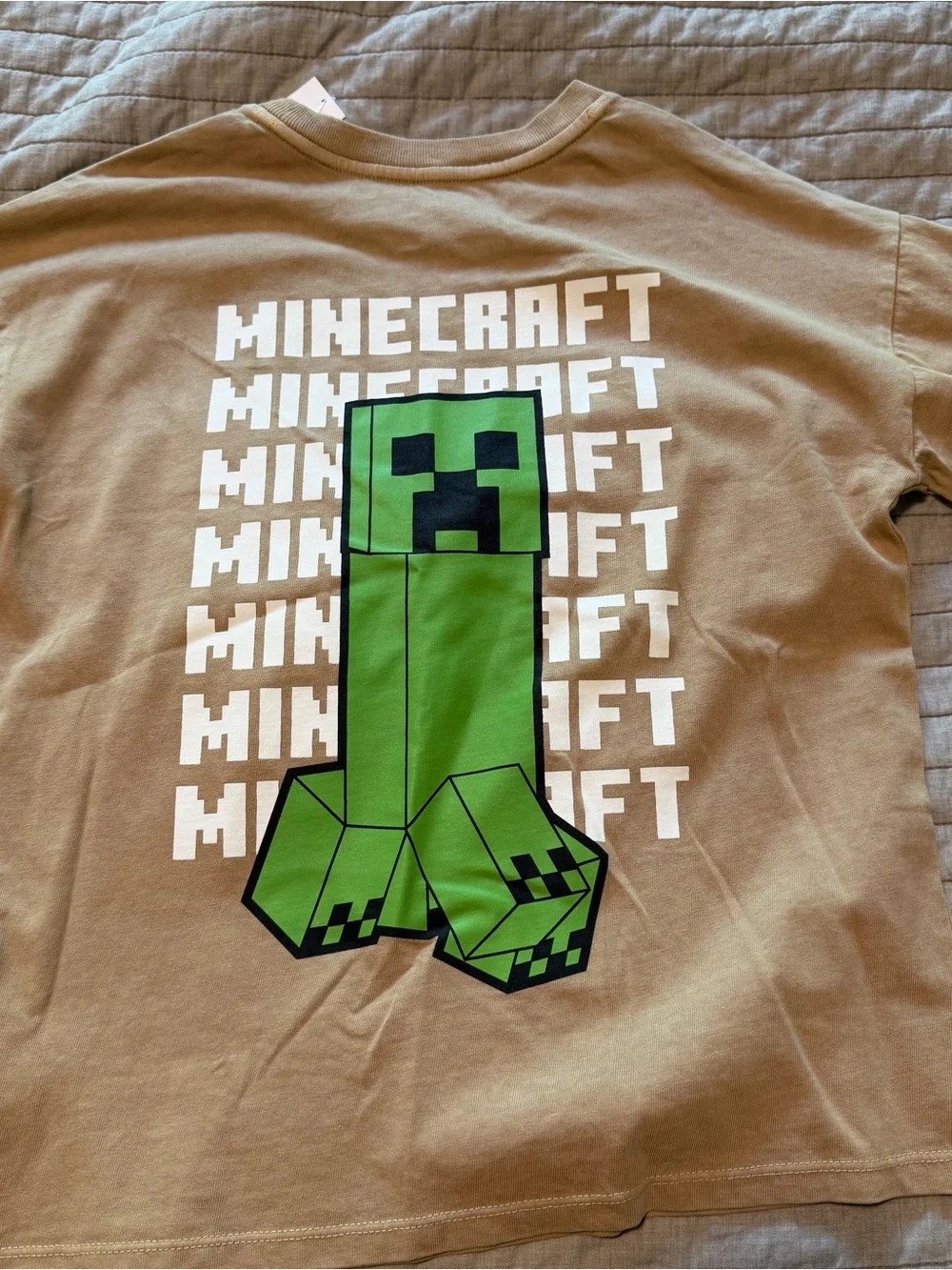 NWT GAP Minecraft Tan Short Sleeve Tee
